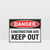 Custom Metal Sign,Danger Construction Site Keep Out